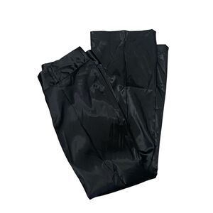 Vintage 90's/Y2K Star City Black Satin Flare Leg Pants Edgy Goth Women's Size 5